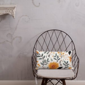 Boho Floral Design T9 Premium Pillow