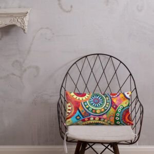 Funky Watercolor Pattern 2 Premium Pillow