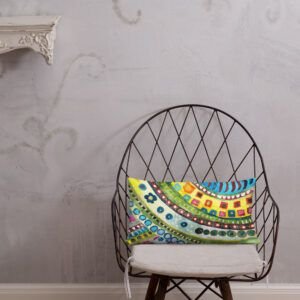 Funky Watercolor Pattern 3 Premium Pillow