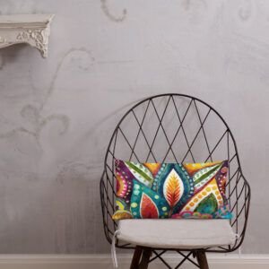 Funky Watercolor Pattern 6 Premium Pillow