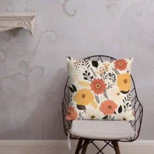 Boho Floral Design T2 Premium Pillow