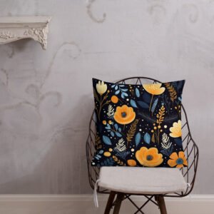 Boho Floral Design T4 Premium Pillow