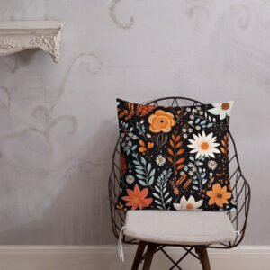 Boho Floral Design T6 Premium Pillow