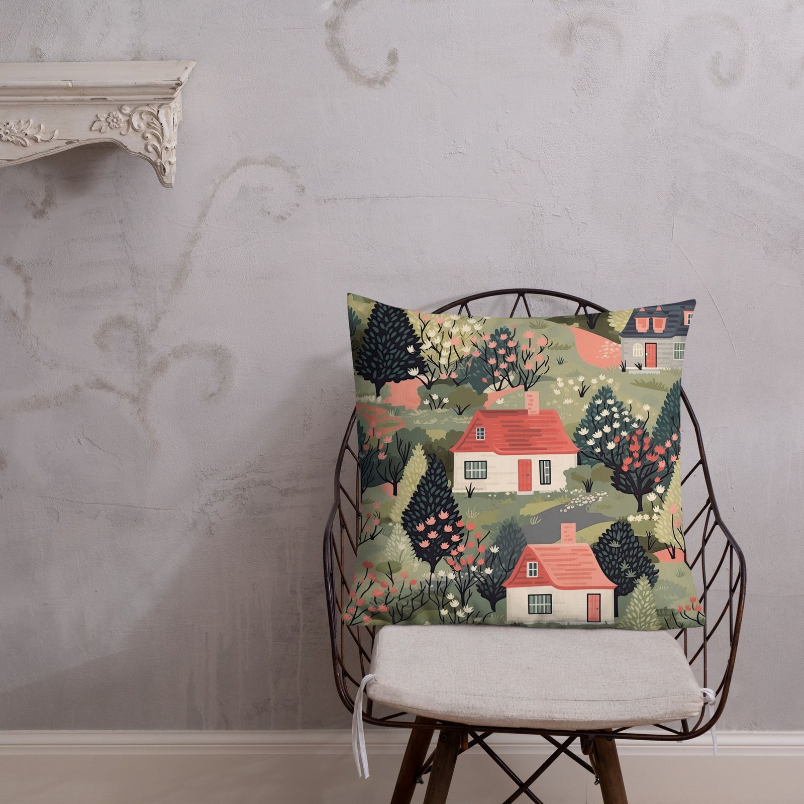 Country Cottage Core 2 Premium Pillow