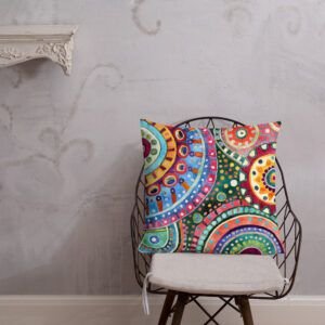 Funky Watercolor Pattern 1 Premium Pillow