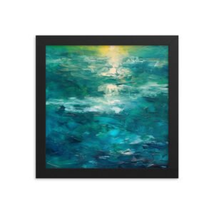Moody Blue Skies Framed poster