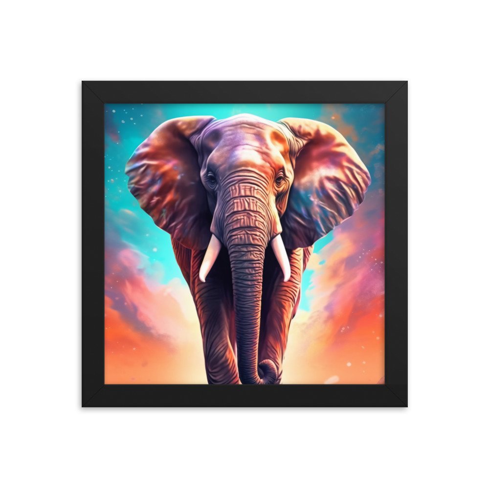 Elephant Majesty Framed poster