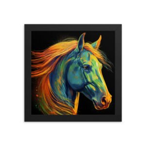 Flowing Mane Framed poster