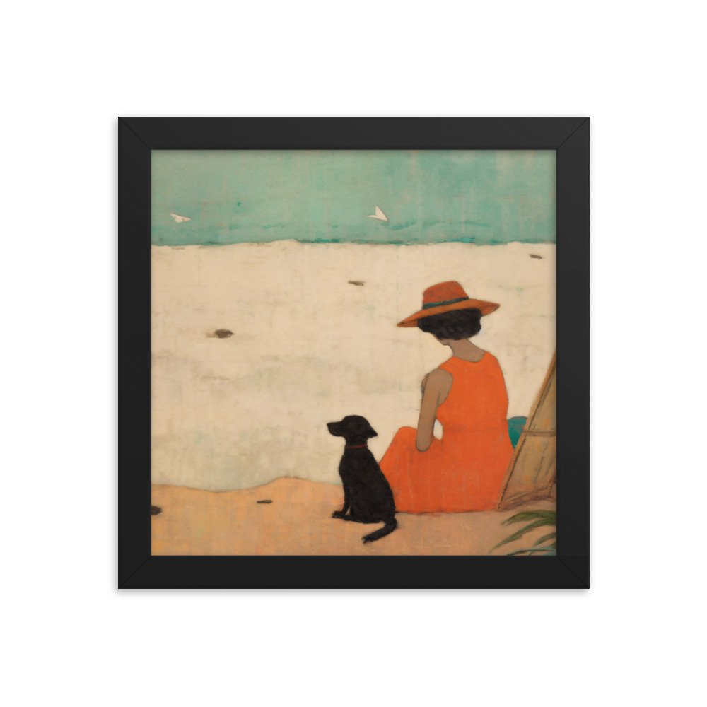 Beach Companion Framed poster