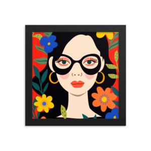 Groovy Hipster Framed poster