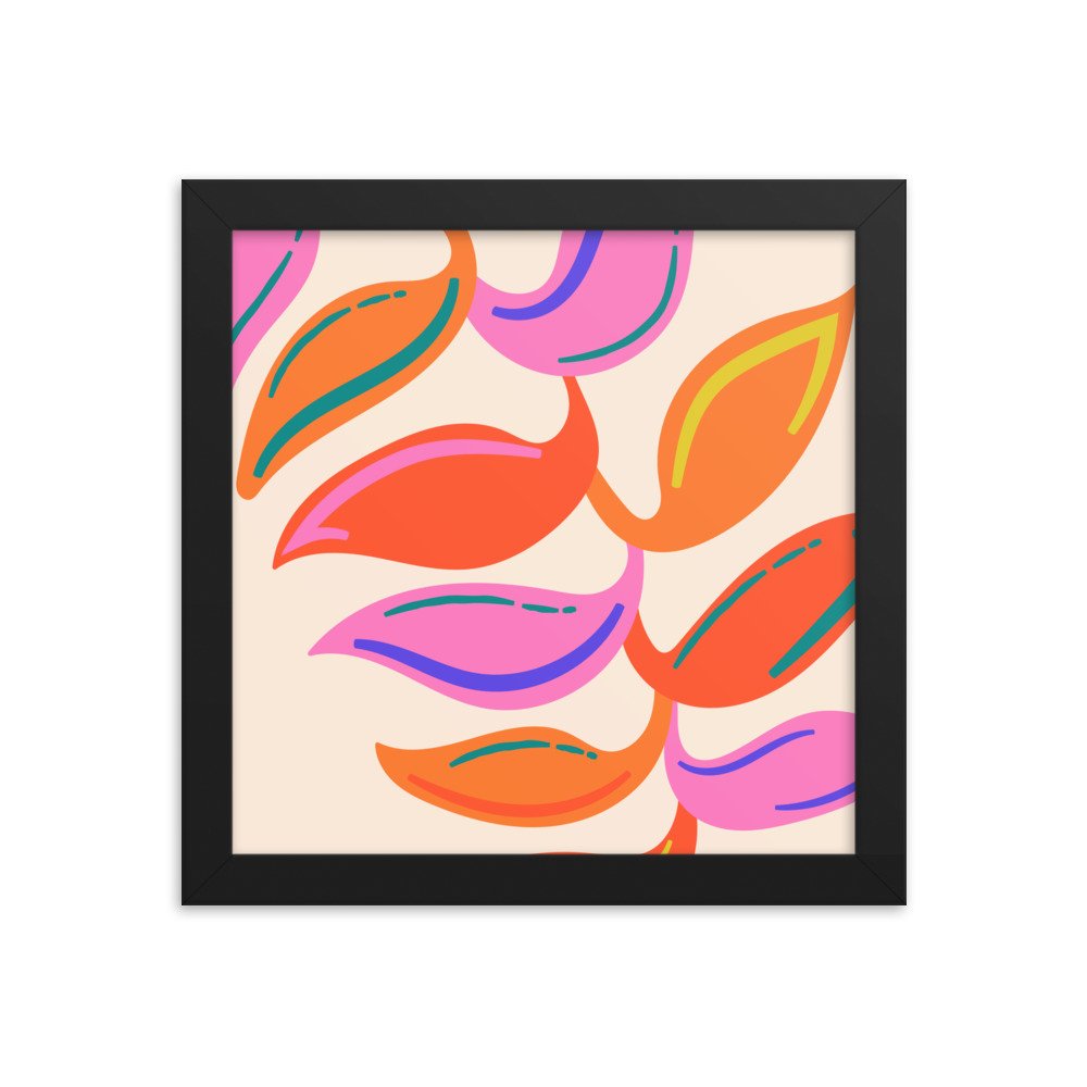 Vivacious Flowers Framed poster