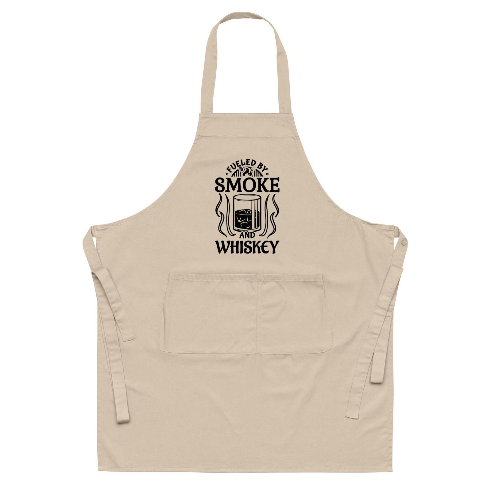 Fueled By Smoke And Whiskey Organic cotton apron