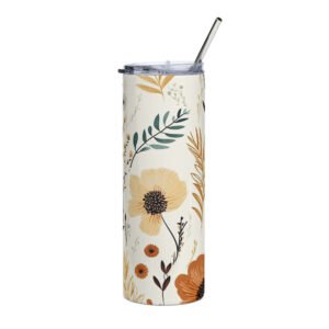 Boho Design Floral SS11 Stainless steel tumbler
