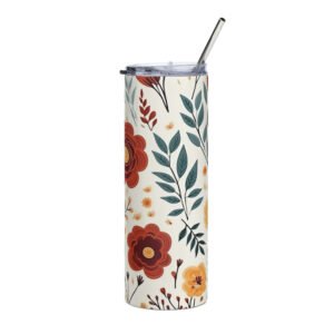 Boho Design Floral SS10 Stainless steel tumbler