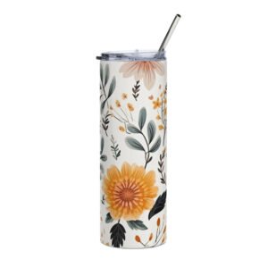 Boho Design Floral SS9 Stainless steel tumbler