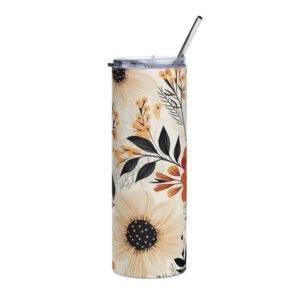 Boho Design Floral SS8 Stainless steel tumbler
