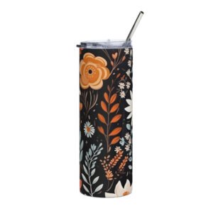 Boho Design Floral SS6 Stainless steel tumbler