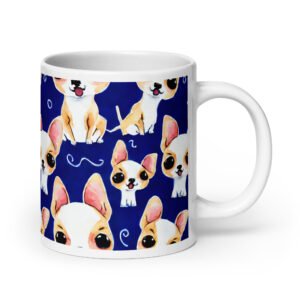 Chihuahua White glossy mug